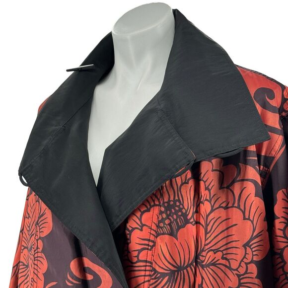 Mycra PAC Now Oversized JACKET Women Reversible Floral Pocket Travel Rain 0P NEW - Picture 7 of 15